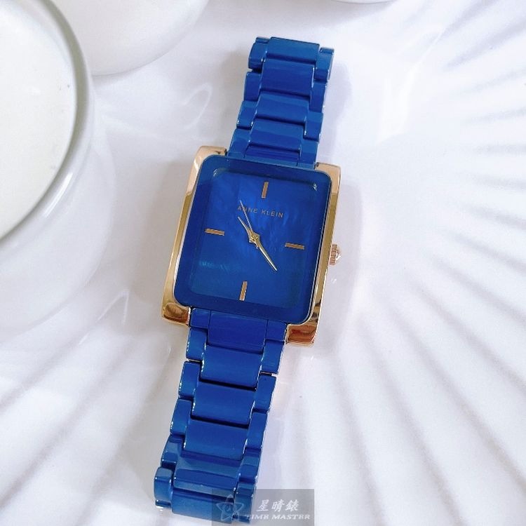 AnneKlein手錶,編號AN00600,28mm, 36mm寶藍錶殼,寶藍錶帶款◉20A004